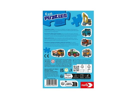 6 erste Puzzles - Fahrzeuge