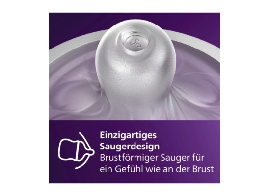 2er-Pack Natural Response Sauger, Silikon, Stufe 1, ab Geburt