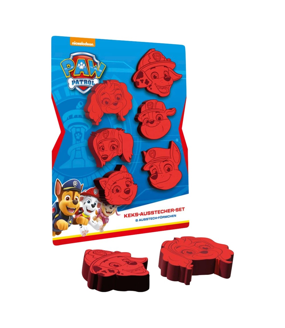 6-tlg. Ausstecher-Set Paw Patrol