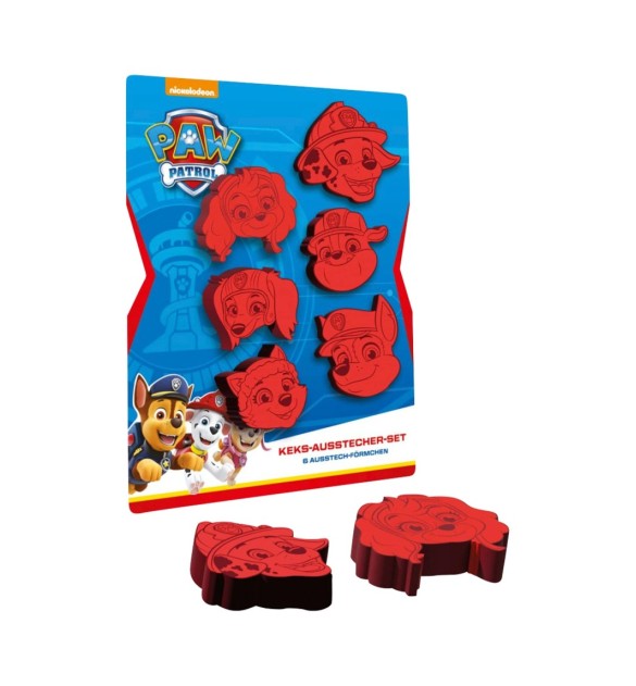 6-tlg. Ausstecher-Set Paw Patrol