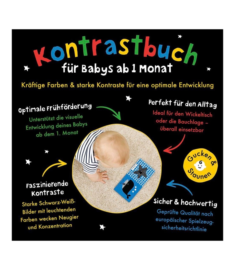 Pappbilderbuch Meine kleine Babywelt: Kontrastbuch Zuhause