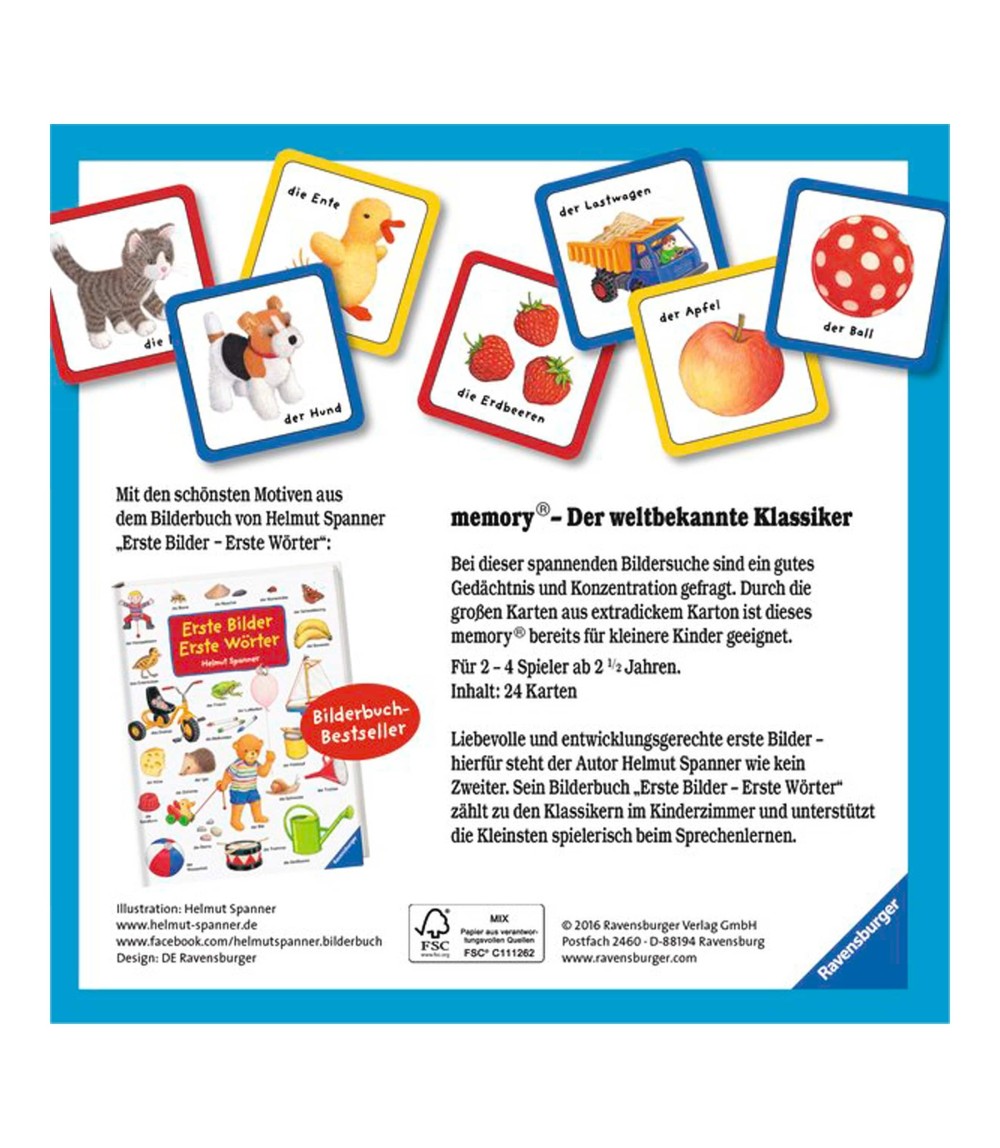 Memory Erste Bilder - Erste Wörter