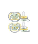 2er-Pack Schnuller Ultra Air nachtleuchtend 18M+ SCF376/01