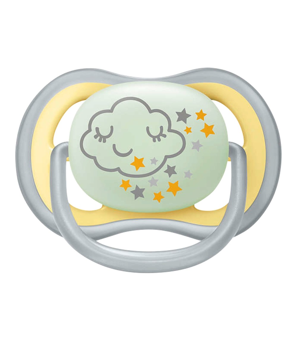 2er-Pack Schnuller Ultra Air nachtleuchtend 18M+ SCF376/01