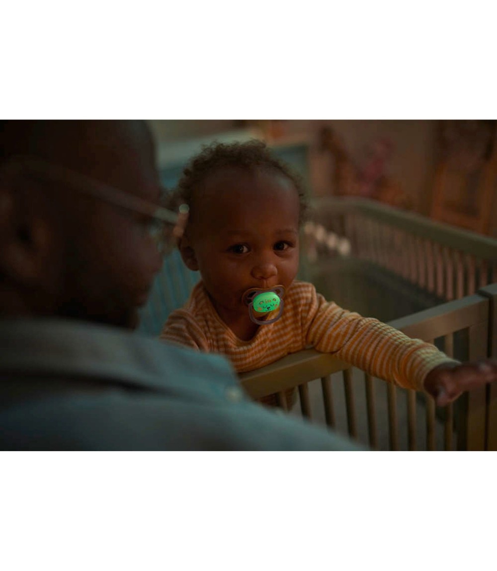 2er-Pack Schnuller Ultra Air nachtleuchtend 18M+ SCF376/01