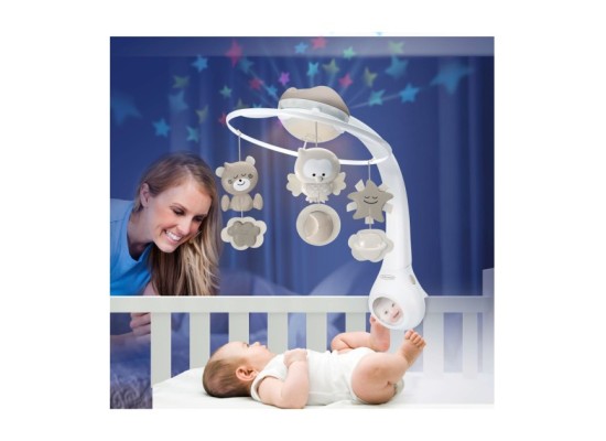 Musik-Mobile mit Deckenprojektor