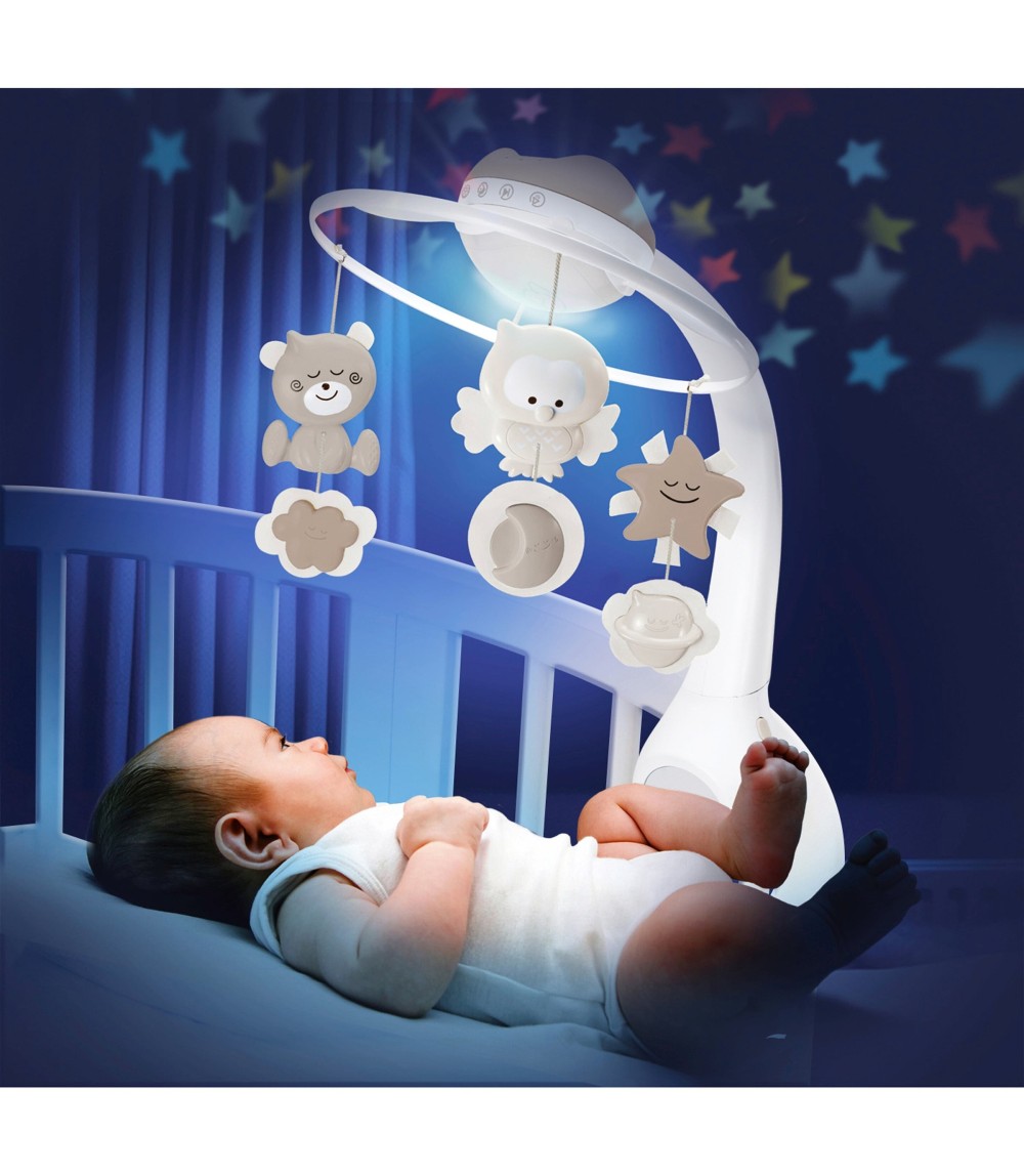 Musik-Mobile mit Deckenprojektor