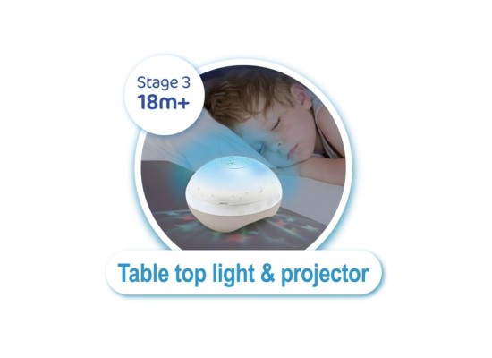 Musik-Mobile mit Deckenprojektor