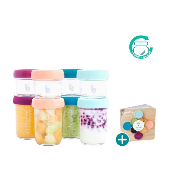 8er-Pack Aufbewahrungsbecher Glas