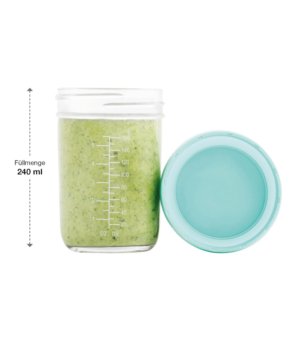 8er-Pack Aufbewahrungsbecher Glas