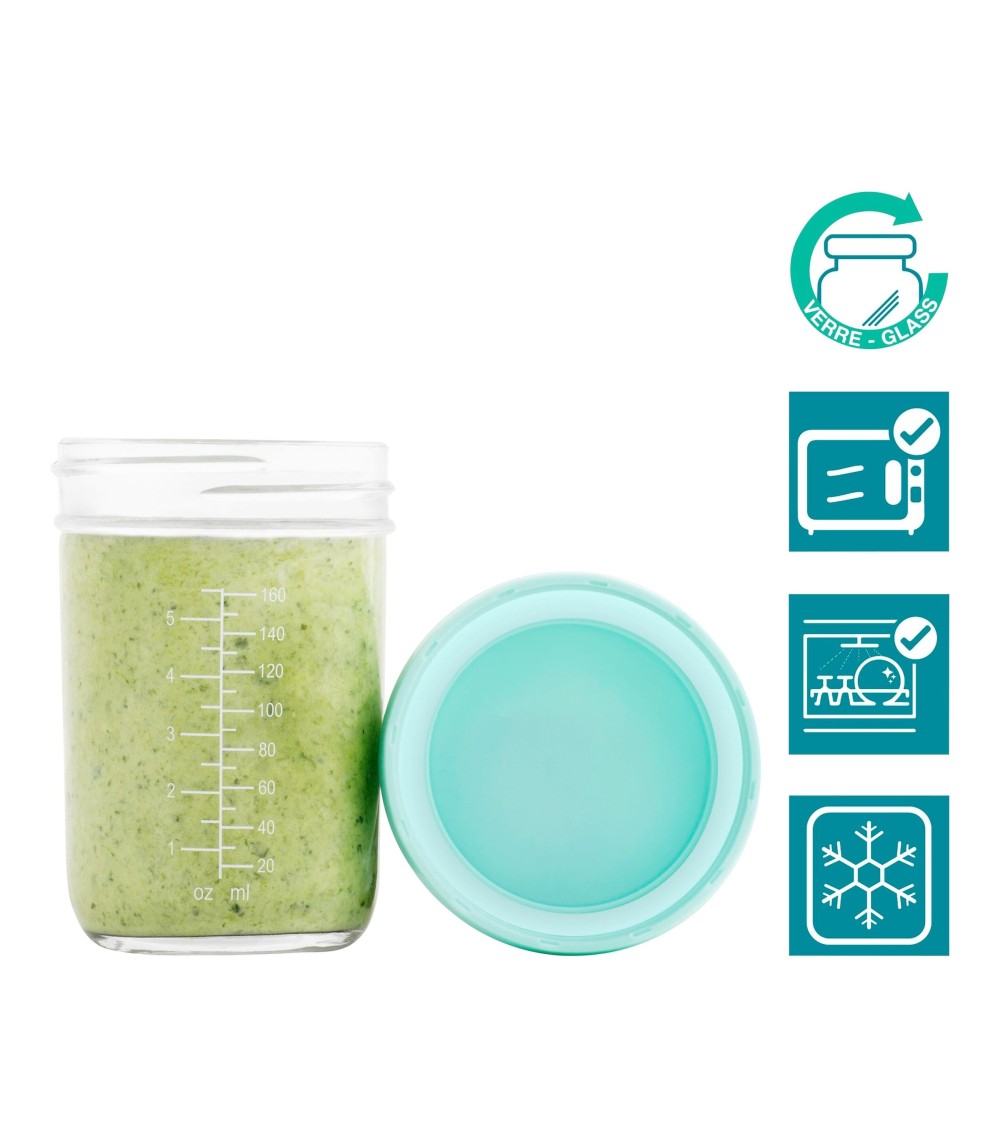 8er-Pack Aufbewahrungsbecher Glas