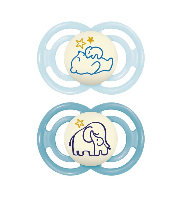 2er-Pack Schnuller Perfect Night Silikon