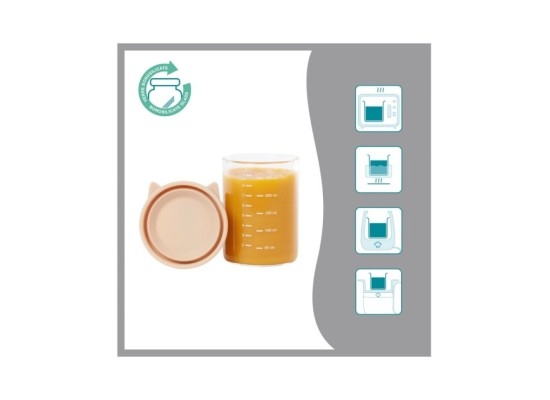 6er-Pack ISY Aufbewahrungsbecher Glas Bowls 250ml