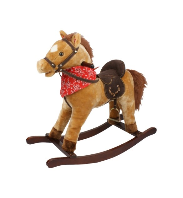 Schaukelpferd mit Sattel und Soundfunktion