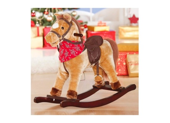 Schaukelpferd mit Sattel und Soundfunktion