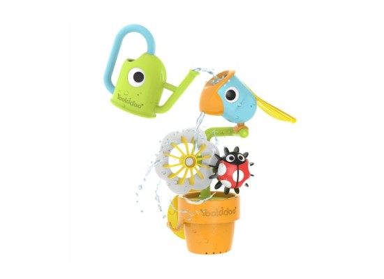 Badespielzeug Blumentopf Vogel