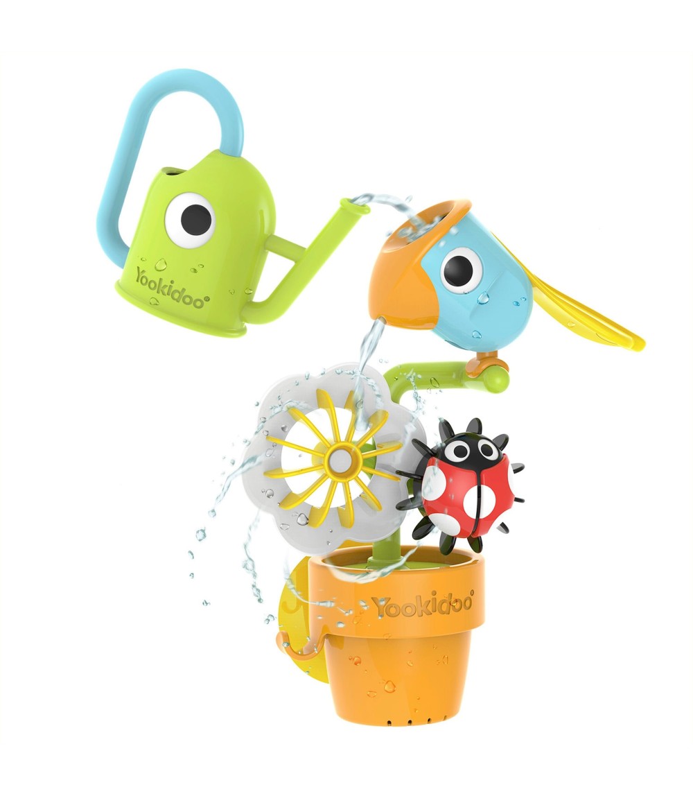 Badespielzeug Blumentopf Vogel