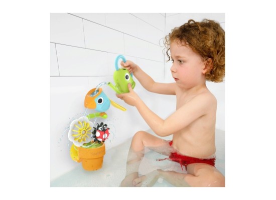 Badespielzeug Blumentopf Vogel