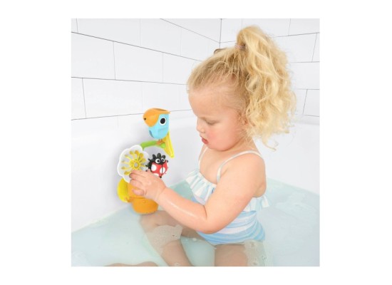 Badespielzeug Blumentopf Vogel