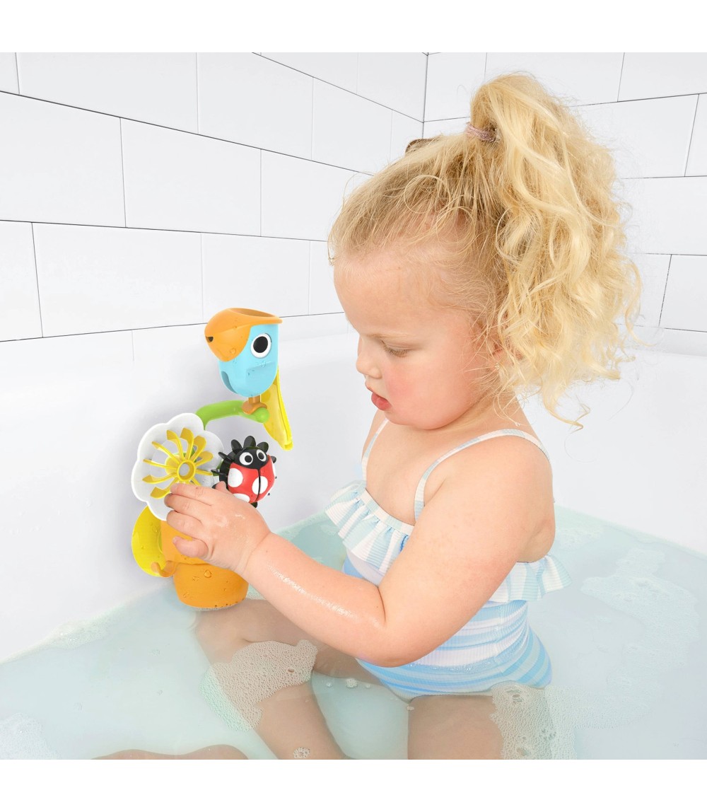 Badespielzeug Blumentopf Vogel