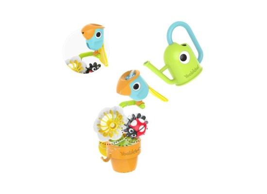 Badespielzeug Blumentopf Vogel