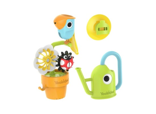 Badespielzeug Blumentopf Vogel