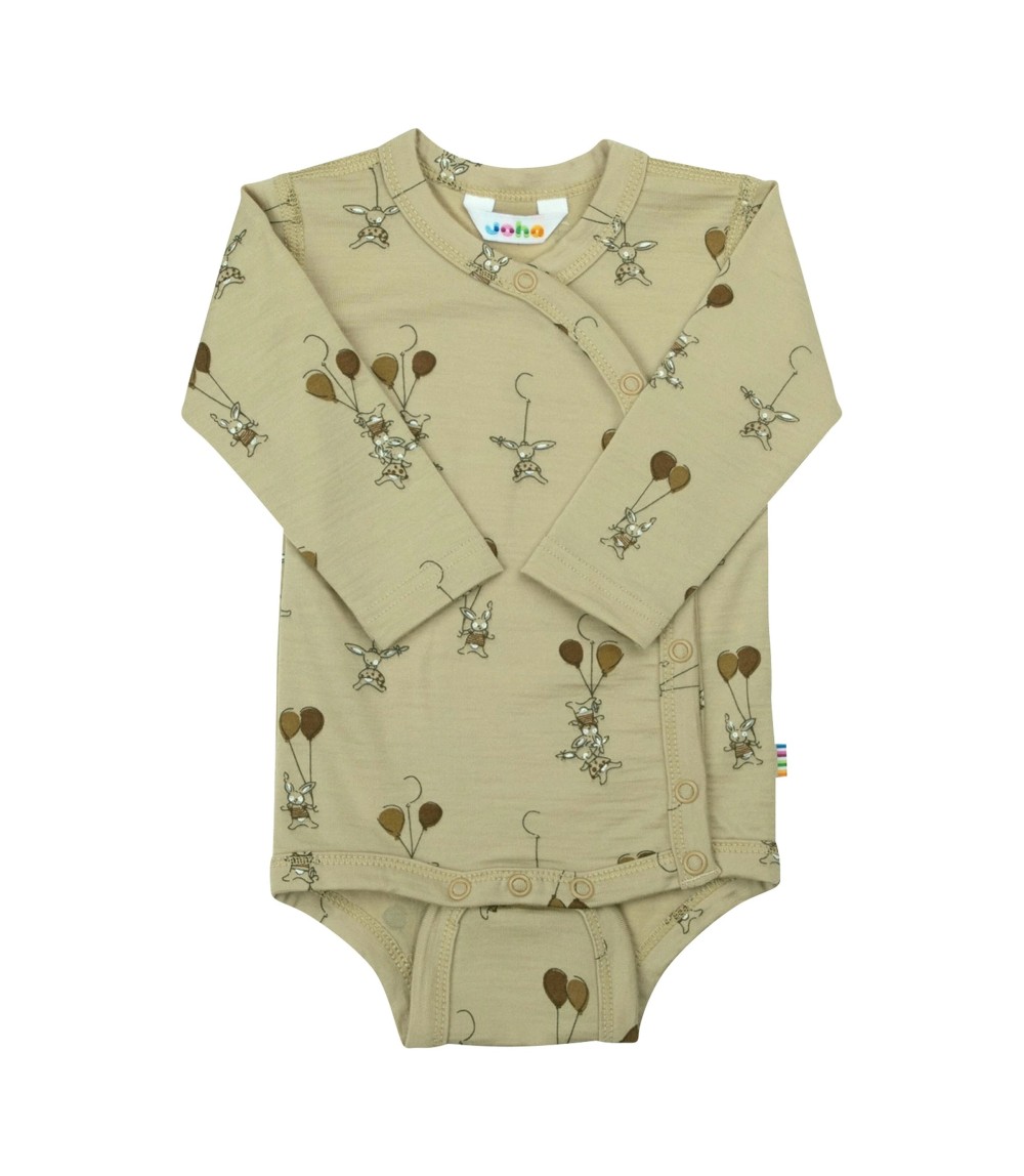 Woll-Wickelbody langarm Hasen