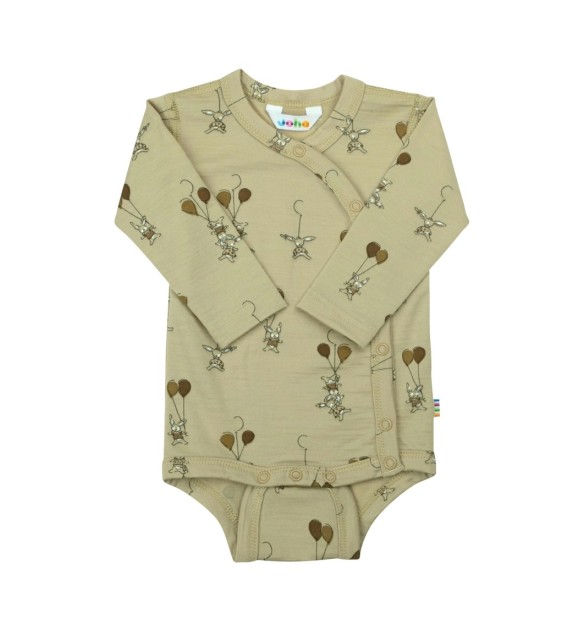 Woll-Wickelbody langarm Hasen