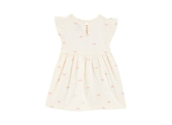 2-tlg. Set Kleid Flügelarm und Spieler Regenbogen