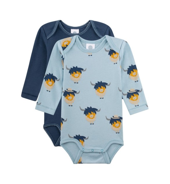 2er-Pack Bodys langarm Highland Cattle