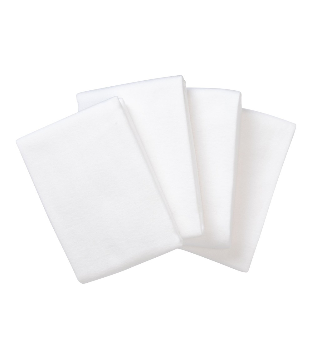 4er-Pack Flanelltücher 80x80 cm