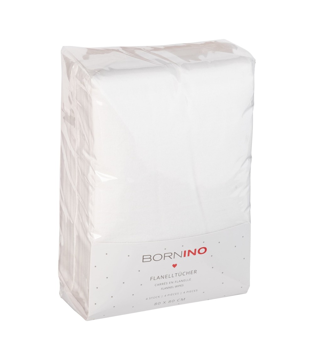 4er-Pack Flanelltücher 80x80 cm