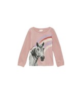 Shirt langarm Pferd Regenbogen