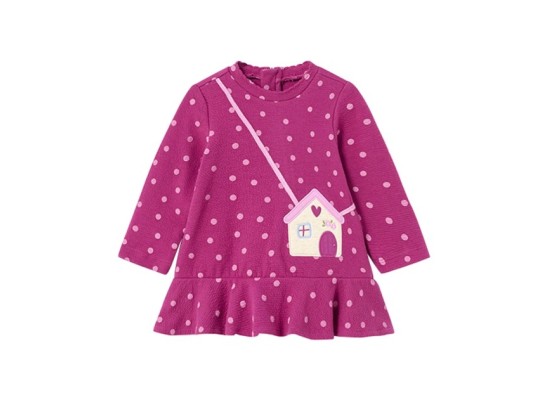 Sweatkleid langarm Haus-Tasche