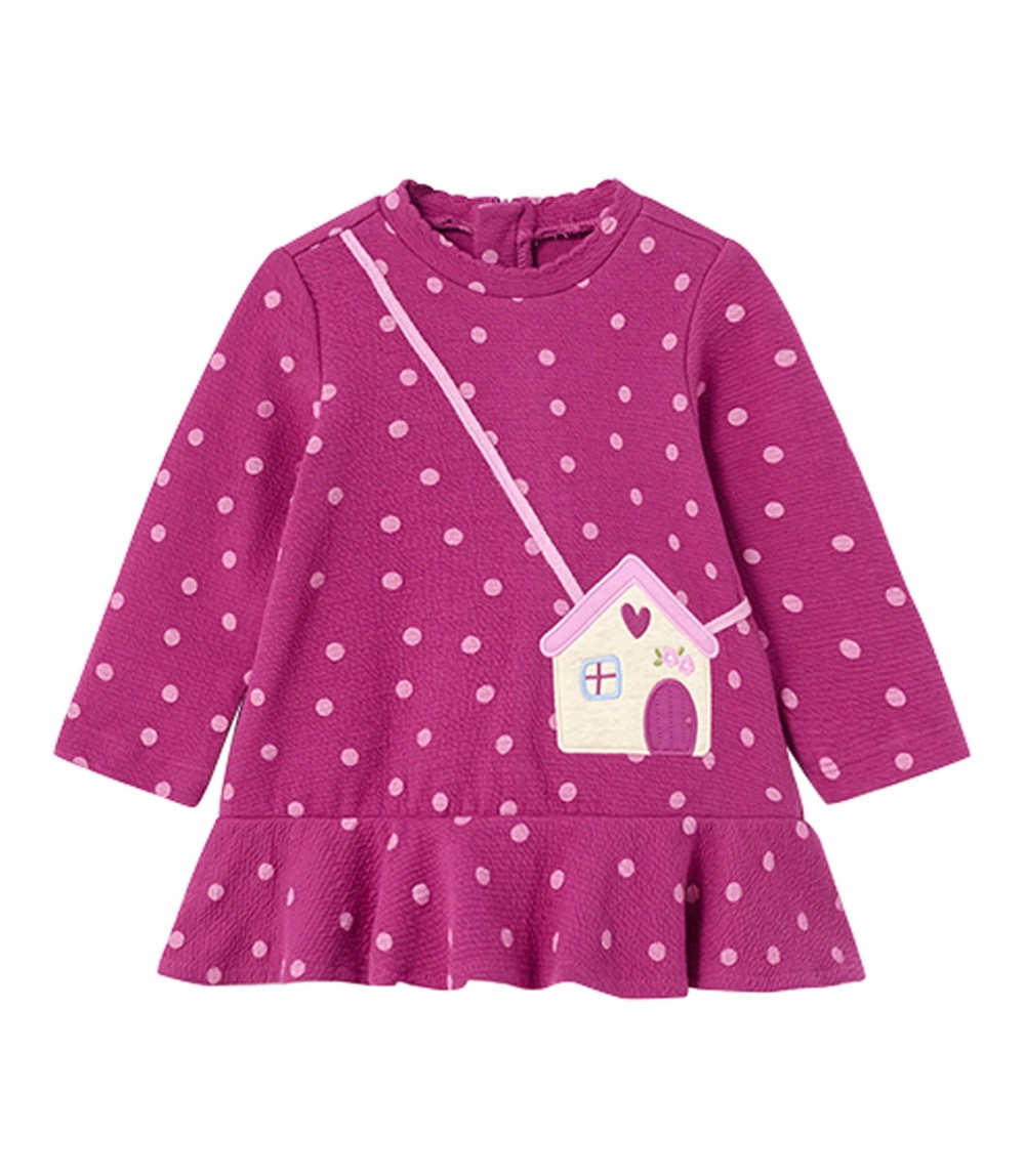 Sweatkleid langarm Haus-Tasche