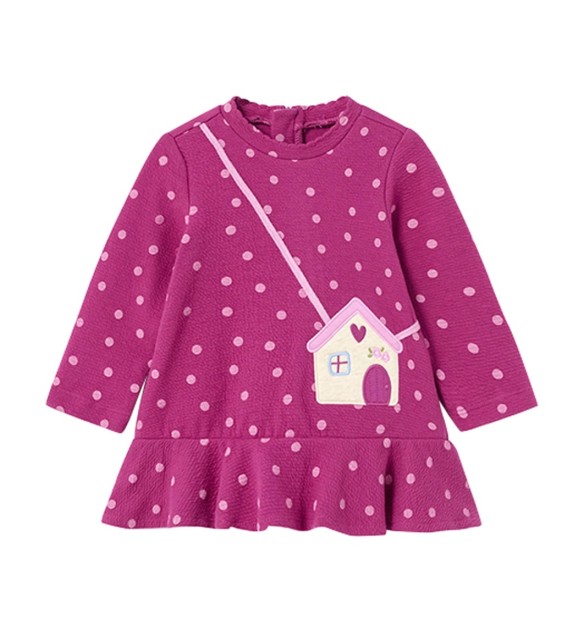 Sweatkleid langarm Haus-Tasche