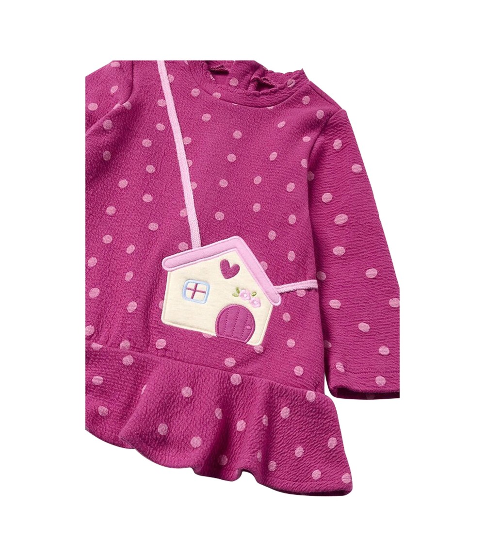 Sweatkleid langarm Haus-Tasche