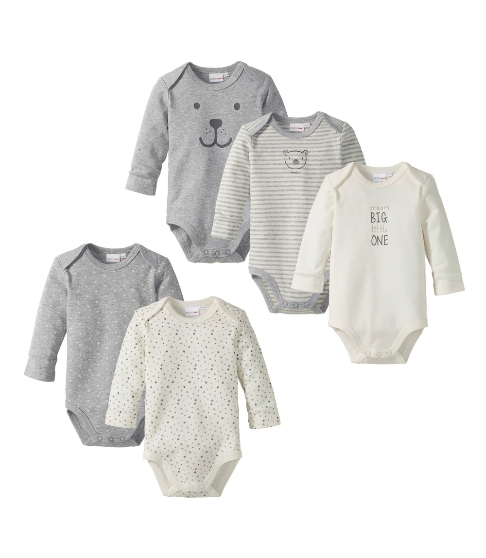 5er-Pack Bodys langarm