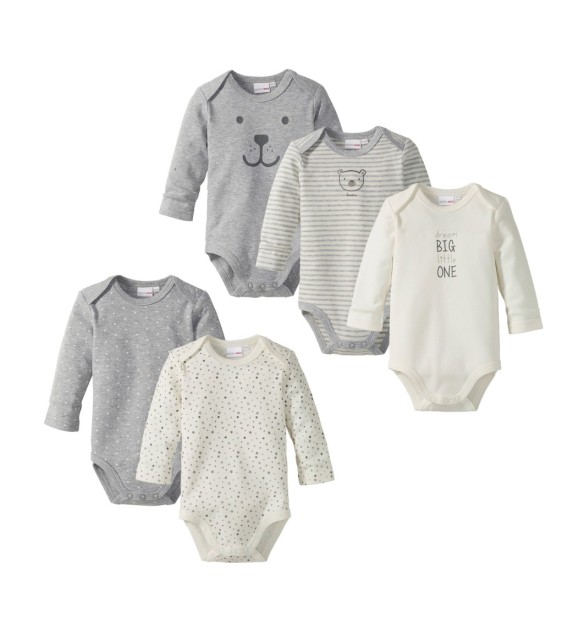 5er-Pack Bodys langarm