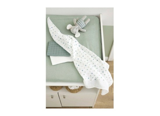 3er-Pack Mullwindeln Sterne 80x80 cm