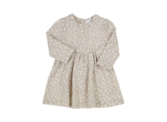 Kleid langarm mit Lurex Punkte