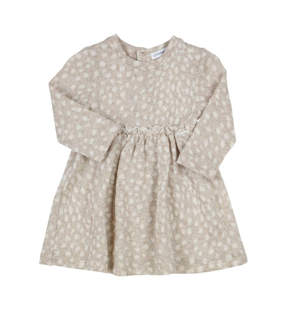 Kleid langarm mit Lurex Punkte