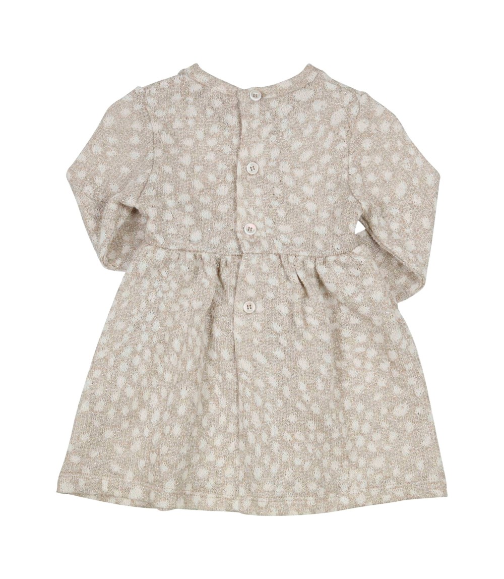 Kleid langarm mit Lurex Punkte