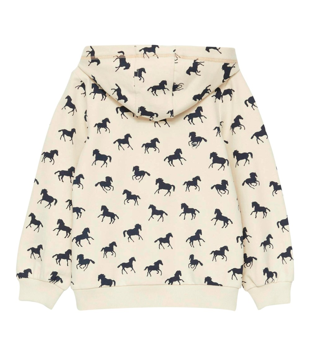 Sweatshirt mit Kapuze Pferde