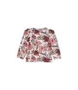 Shirt langarm mit Puffärmel Blumen
