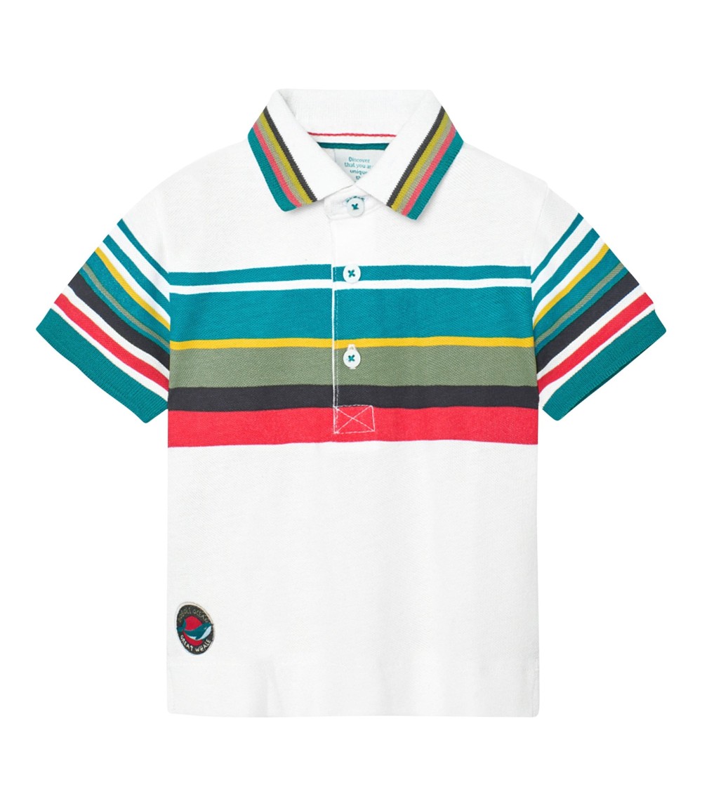 Polo-T-Shirt Streifen Piqué