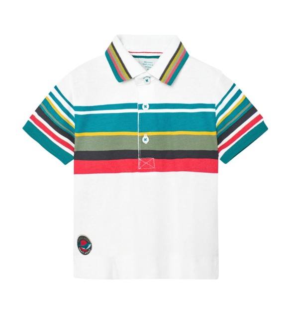 Polo-T-Shirt Streifen Piqué