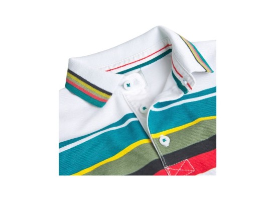 Polo-T-Shirt Streifen Piqué