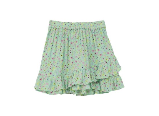 Krepp-Rock Blumen Volant