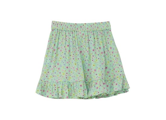 Krepp-Rock Blumen Volant